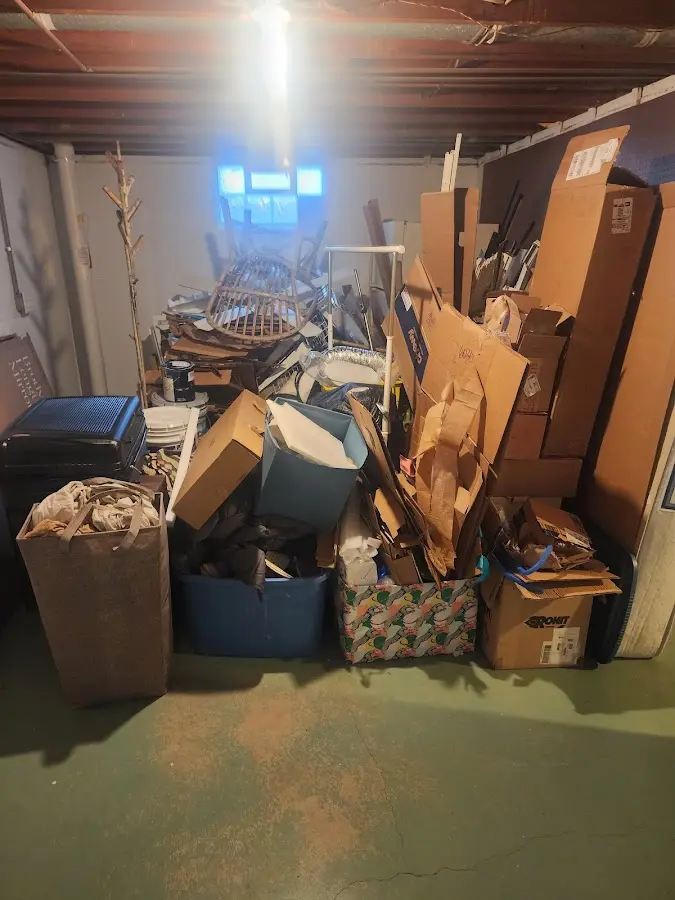 Roll-off dumpster container at job site for Yard Waste Dumpster Rental in Blaine